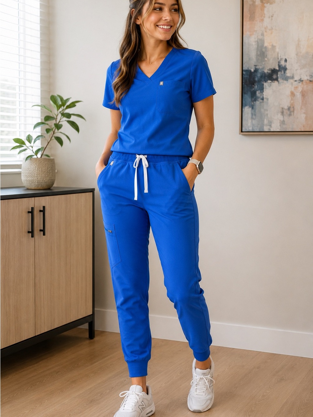 FIGS Technical Collection Royal Blue Jogger Scrub Pants Women’s S/P